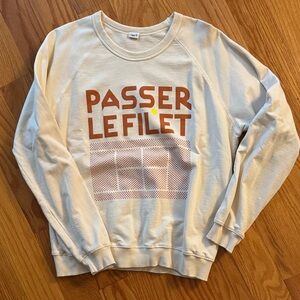 Clare V. x Racquet Passer Le Filet sweatshirt Small